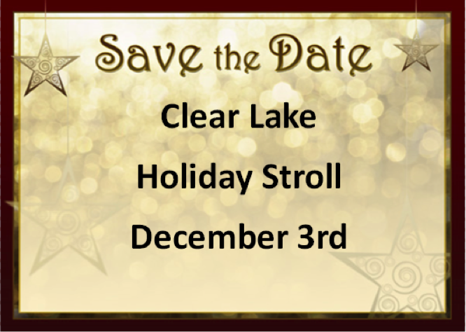 Save the Date | Clear Lake Holiday Stroll | December 3rd